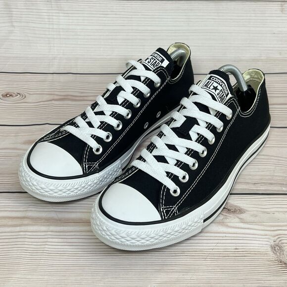 CONVERSE Chuck Taylor All Star Low Black Canvas Sneaker Shoe Men 9/Women 11 MINT - Picture 2 of 14